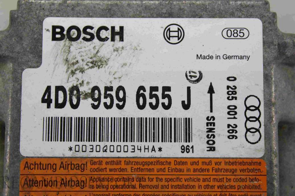 Centralita de airbag Audi A8 S8 D2 4D0959655J 4D0 959 655 J Bosch 0285001266 0 285 001 266 - Imagen 2