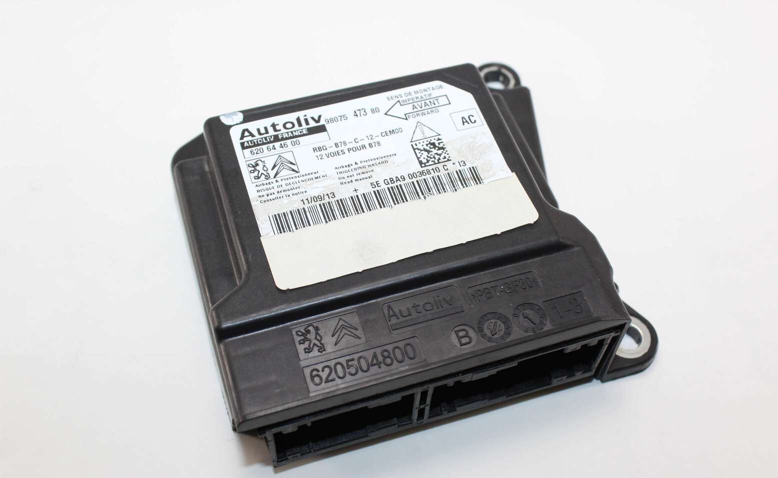 Centralita de airbag Citroen C4 Grand Picasso 9807547380 98075 473 80 AC Autoliv 620644600 620 64 46 00