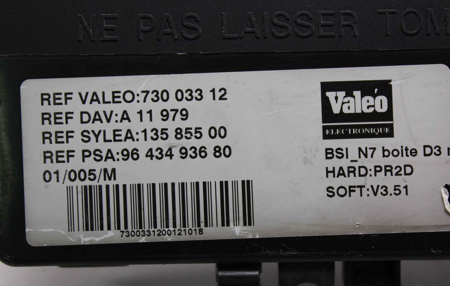 BSI Caja de fusibles Citroen Xsara 9643493680 96 434 936 80 Valeo 73003312 730 033 12 13585500 135 855 00 - Imagen 2