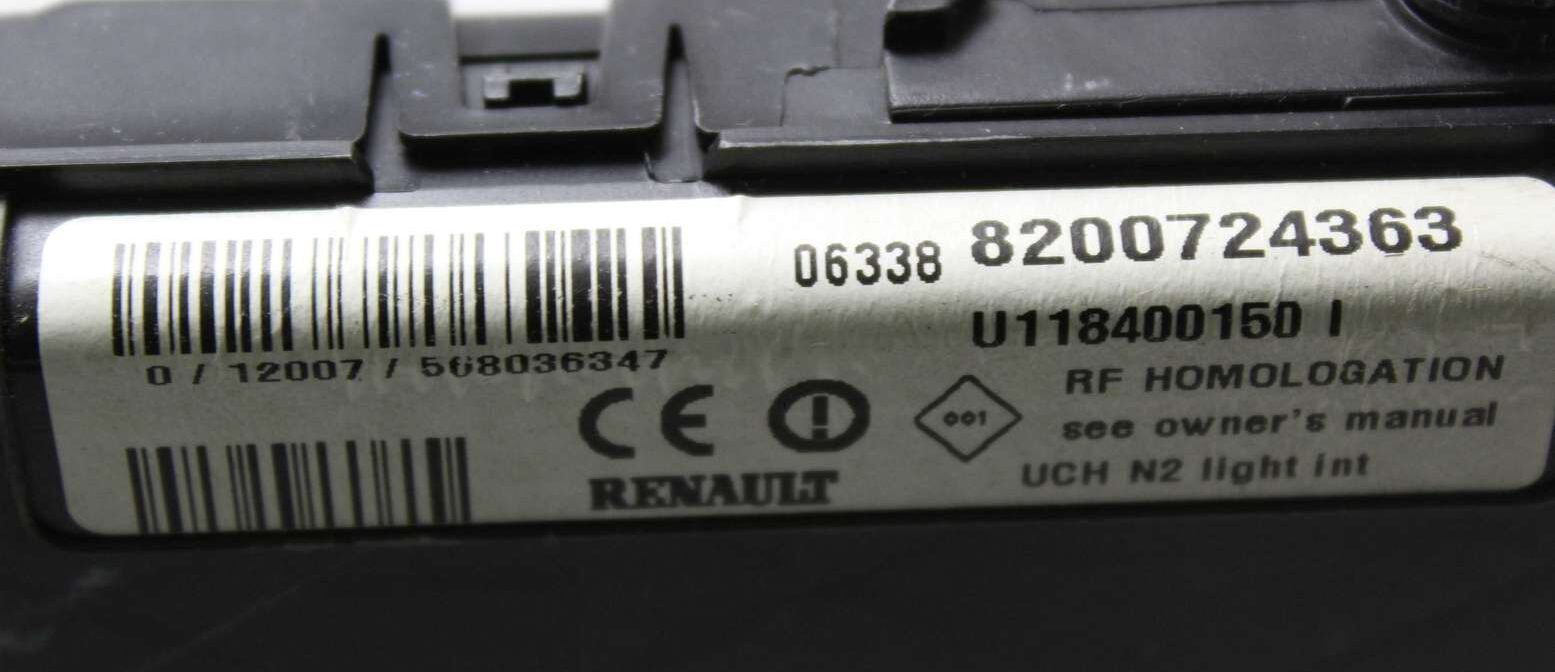 Caja de fusibles Renault Scenic Megane 8200724363 Siemens U118400150I U118400150 I - Imagen 2