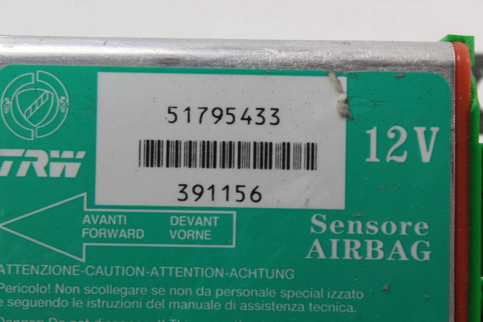 Centralita de airbag Fiat Grande Punto 51795433 391156 TRW - Imagen 2
