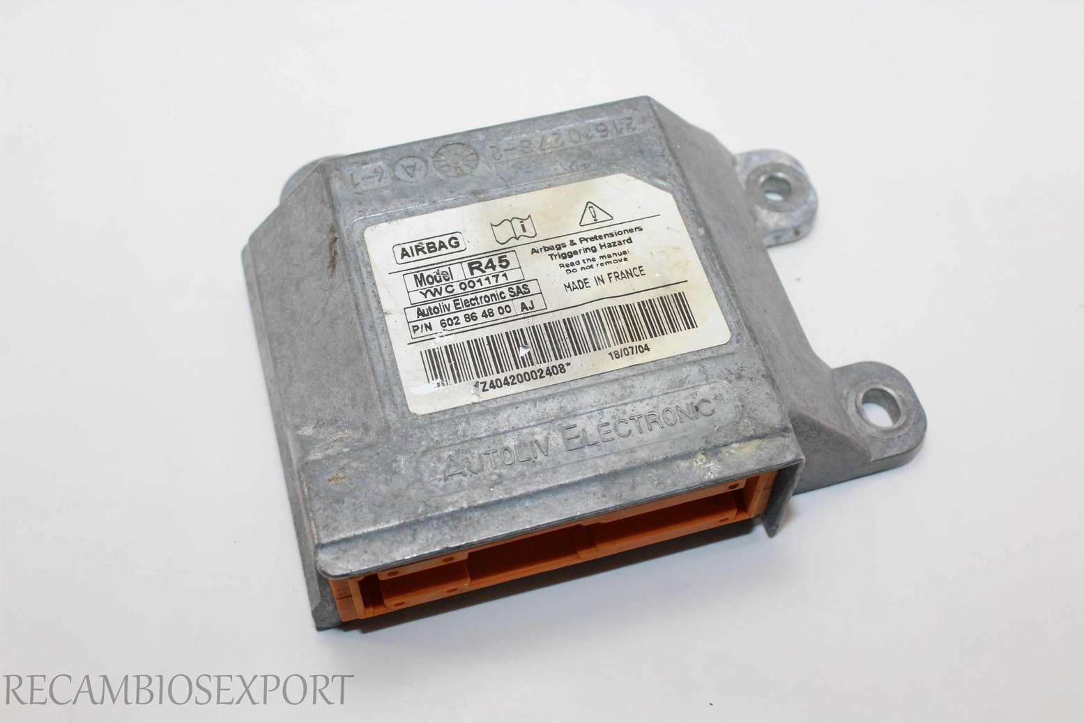 Centralita de airbag Rover 45 YWC001171 602864800AJ 602864800AJ 602 86 48 00 AJ