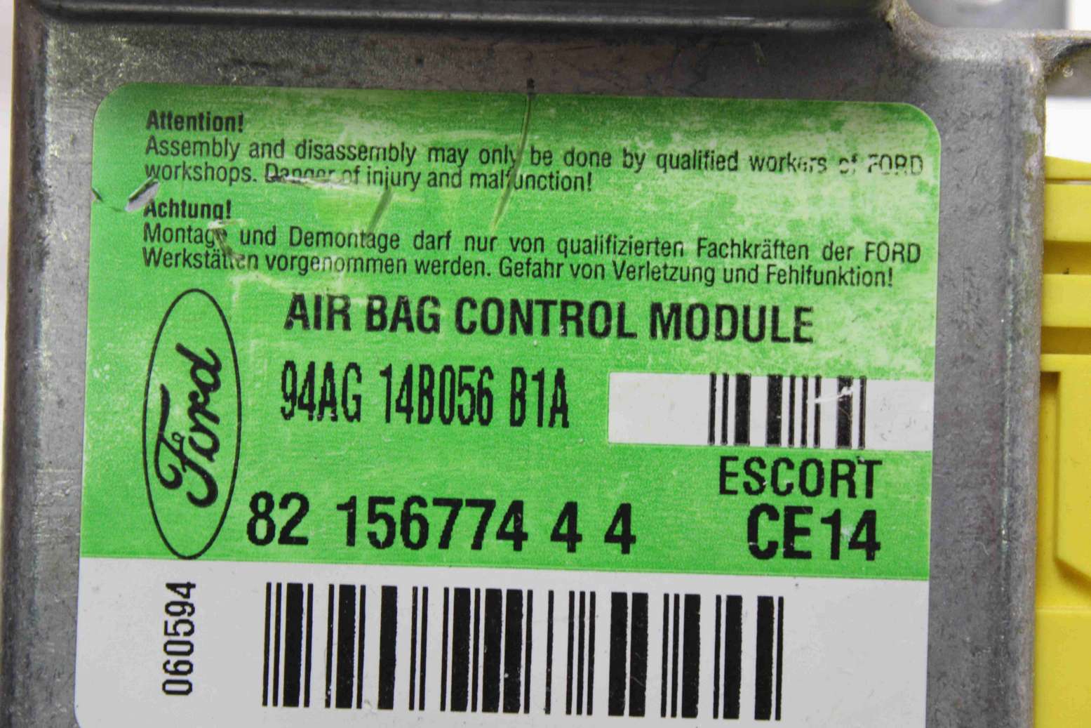 Centralita de airbag Ford Escort 94AG14B056B1A 94AG 14B056 B1A 8215677444 82 156774 4 4 - Imagen 2