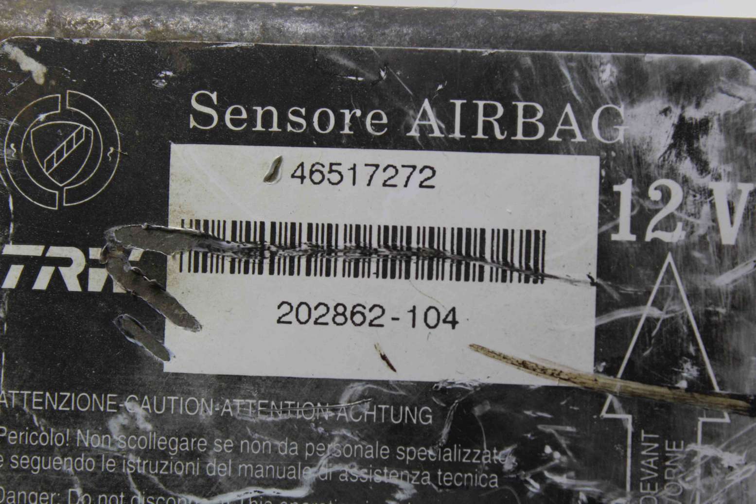 Centralita de airbag Fiat Punto 46517272 202862104 202862-104 TRW - Imagen 2