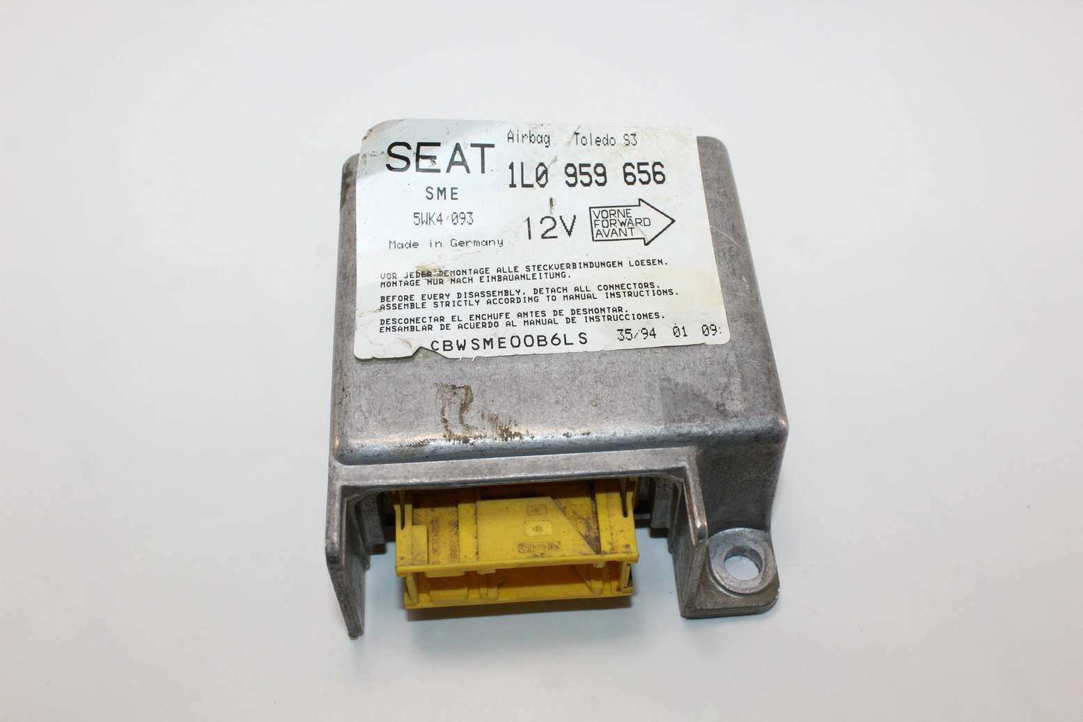 Centralita de airbag Seat Toledo Ibiza 1L0959656 1L0 959 656 Siemens 5WK4093 5WK4 093