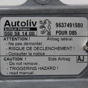 Centralita de airbag Peugeot 406 9637491980 Autoliv 550581400 550 58 14 00 AJ