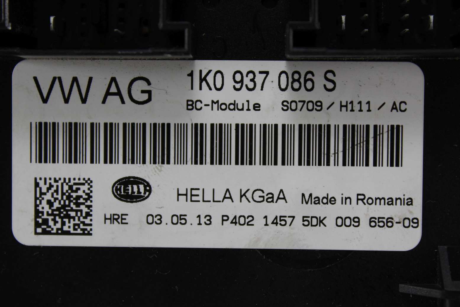 Caja de fusibles VW Golf Touran 1K0937086S 1K0 937 086 S Hella 5DK00965609 5DK 009 656-09 - Imagen 2