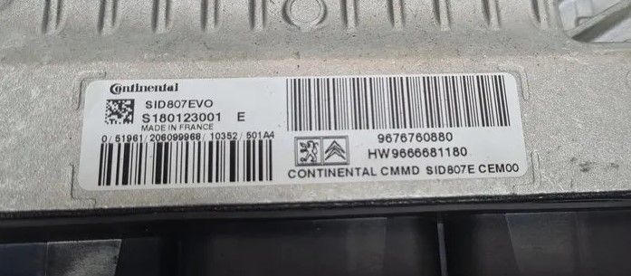 PEUGEOT 508 UNIDAD DE CONTROL/MÓDULO DEL MOTOR S180123001E