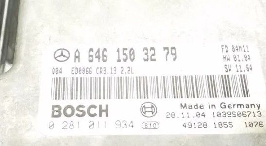 MERCEDES-BENZ C W203 UNIDAD DE CONTROL/MÓDULO DEL MOTOR A6461503279 0281011934
