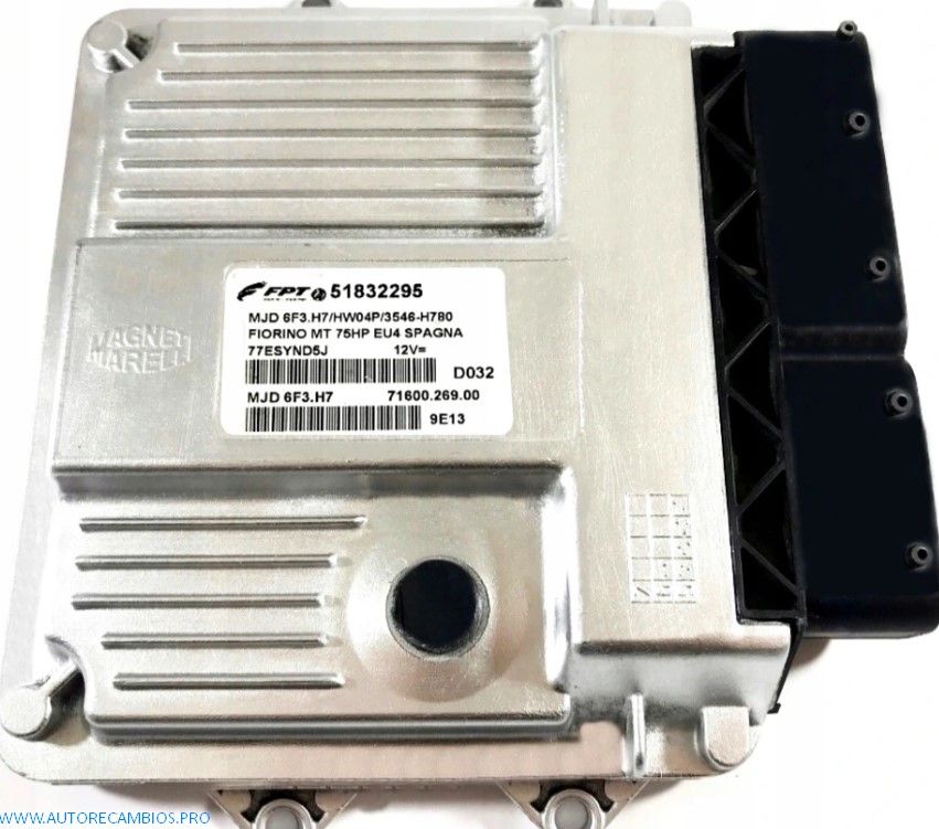 Centralita del motor Fiat Qubo 51832295 7160026900 MJD6F3H7