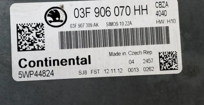 SKODA FABIA CENTRALITA MOTOR 03F906070HH 03F907309AK 5WP44824 - Imagen 2