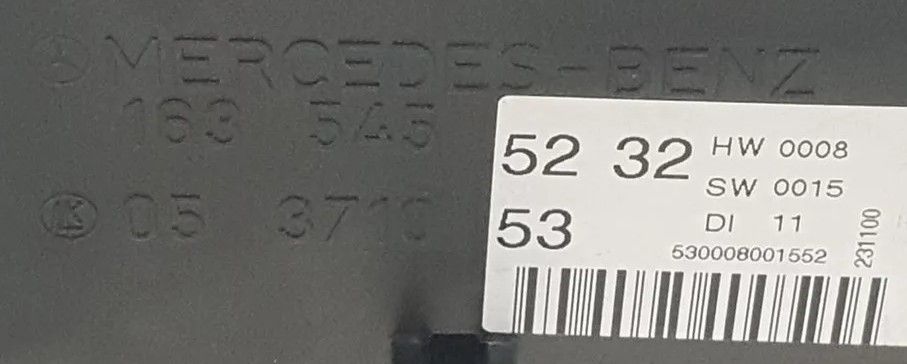 Controlador Confort Mercedes-Benz W163 ML 1635455232 05371053 - Imagen 2