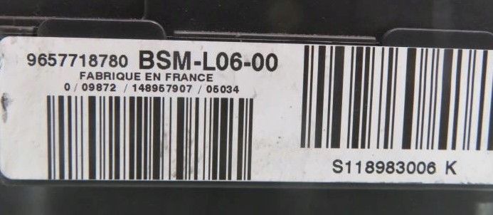 Caja de fusibles Peugeot 407 9656086180 S118983002 K S118983002K BSM-L02-00