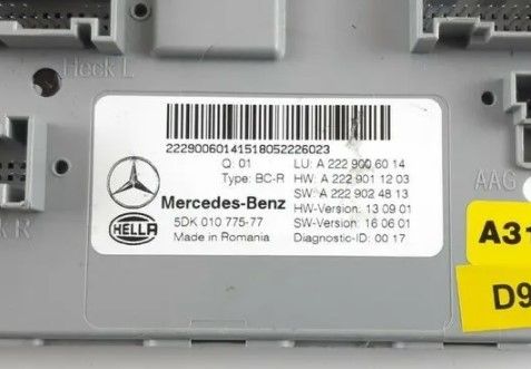 UNIDAD DE CONTROL SAM MERCEDES A2229006014 A2229011203 A2229024813