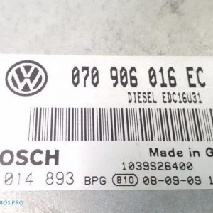 VOLKSWAGEN TRANSPORTER - CARAVELLE T5 CENTRALITA MOTOR 070906016EC 0281014893