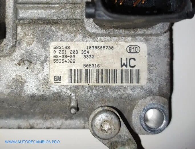 Centralita del motor Opel Bosch 0261208394