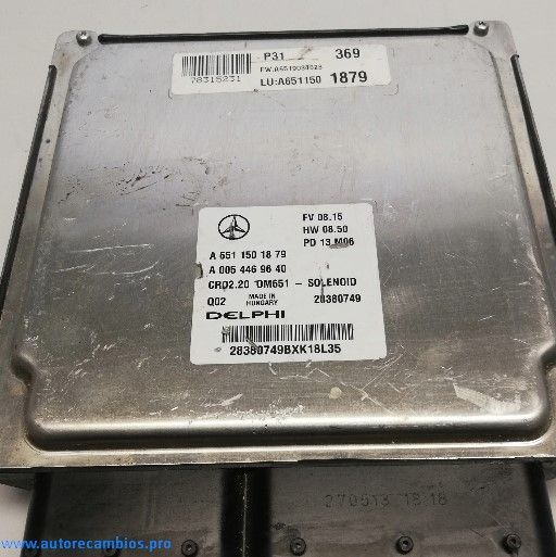 Centralita del motor Mercedes-Benz VITO W639 A6511501879 A0054469640 - Imagen 2