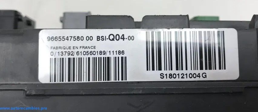 BSI Caja de fusibles Peugeot 508 9665547580 S180121004G BSI-Q04-00 - Imagen 2
