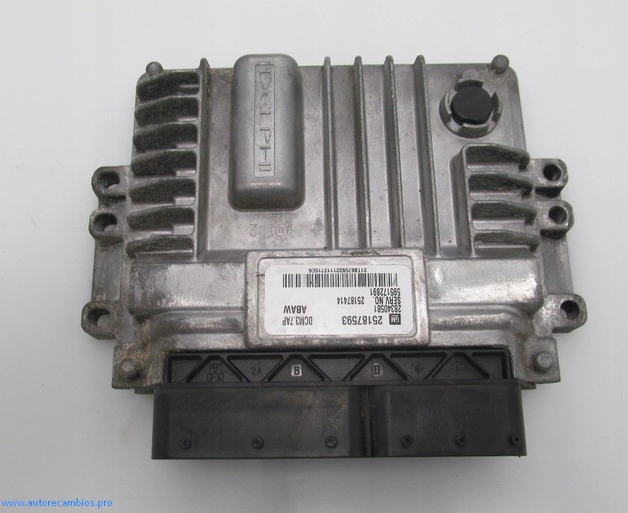 Centralita del motor Chevrolet 25187593 25187414 595172891 28340581 DCM3.7AP