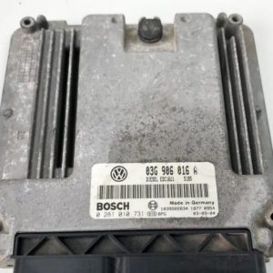 VOLKSWAGEN TOURAN I UNIDAD DE CONTROL CENTRALITA MOTOR 03G906016A 0281010731