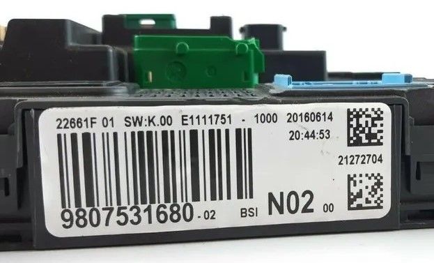 Caja de fusibles Citroën Peugeot 9807531680 9807531680-01 BSI N02 00