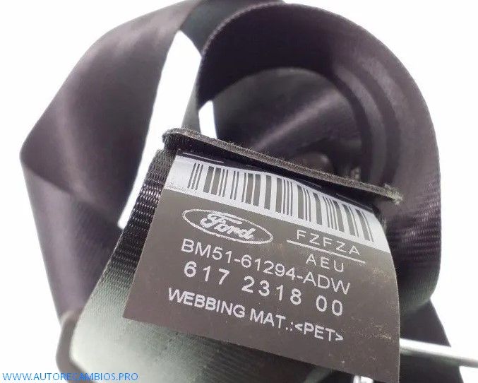 CINTURÓN DE SEGURIDAD DELANTERO FORD FOCUS BM5161294ADW, 617231800 - Imagen 2