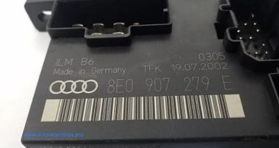 Caja de fusibles AUDI A4 8E0907279E 8E0 907 279 E Temic 00001533A4